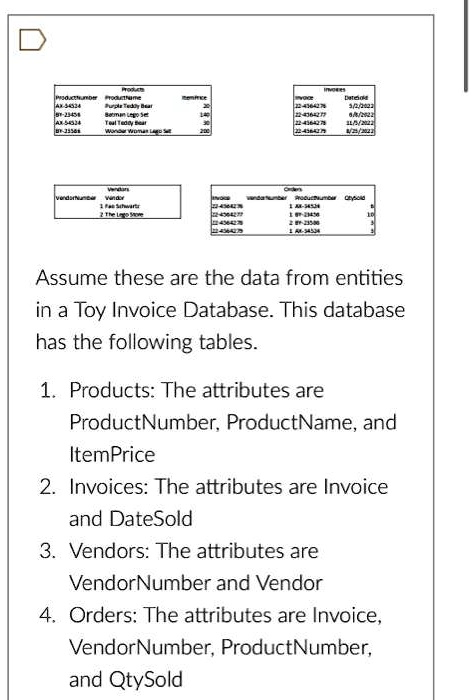 Products Producumber ProductName ItemPrice AX-54524 Purple Teddy Bear ...