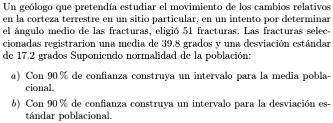 SOLVED: Un geologo que pretendia estudiar el movimiento de los cambios ...