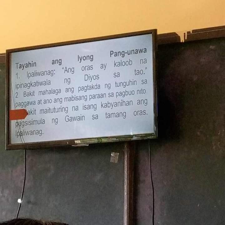 Solved Tayahin Ang Lyong Pang Unawa 1 Ipaliwanag Ang Oras Ay Kaloob Na Ipinagkatiwala Ng 1663