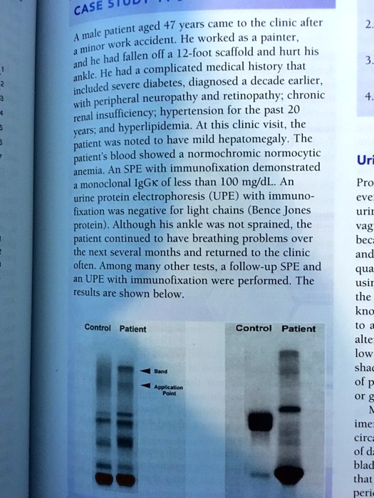 [GET ANSWER] CASE STUDY A male patient aged 47 years came to the clinic ...