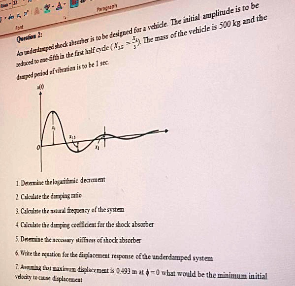 SOLVED Paragraph Font Quesso2 reduced tonefthin thefirst half ydeXis