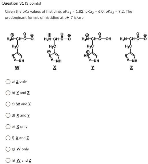 Question 31 (3 Points)Given The PKa Values Of Hislidi… - SolvedLib