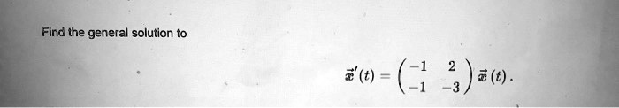 find the general solution to 70 1 3ao 63955