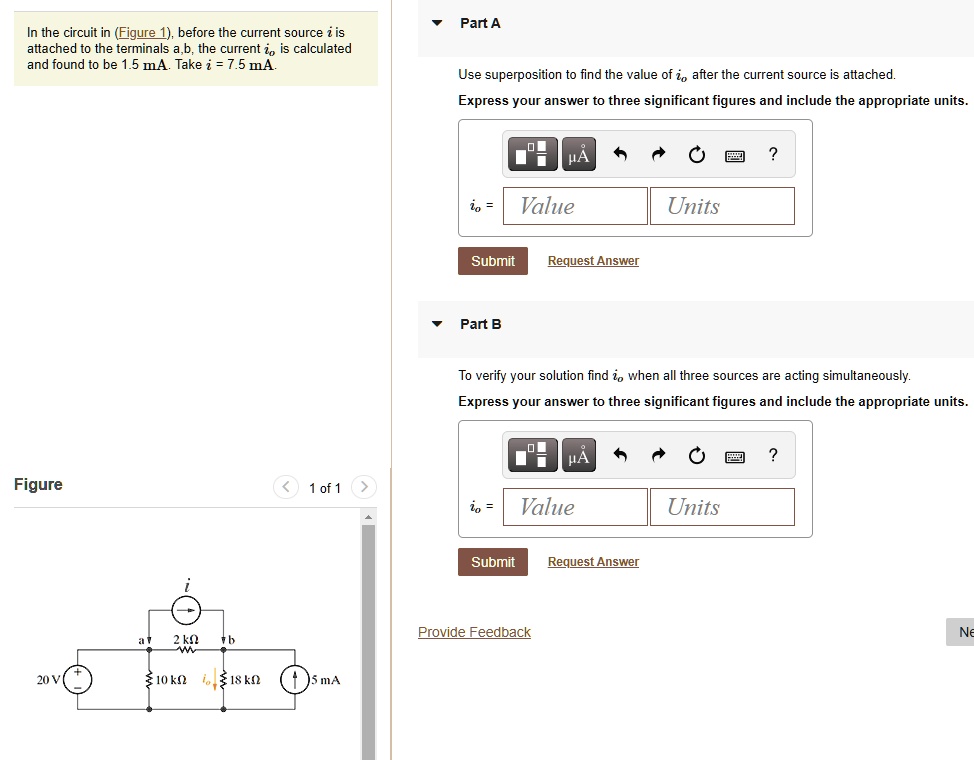 SOLVED: In The Circuit In Figure 1, Before The Current Source I Is ...