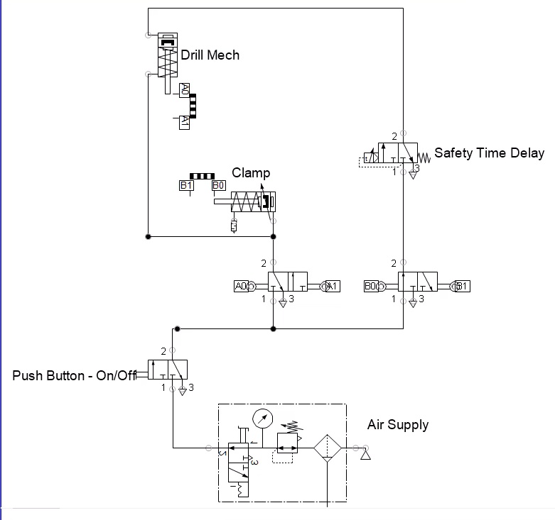 SOLVED: For the above design sketch for a drilling mechanism, create a ...