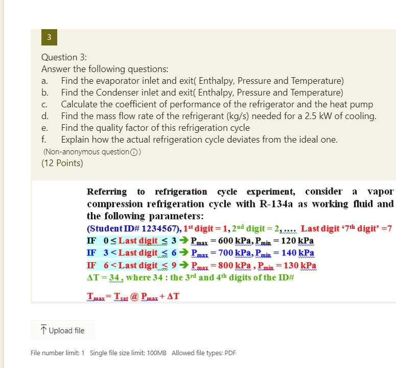 SOLVED Question 3 Answer the following questions a. Find the