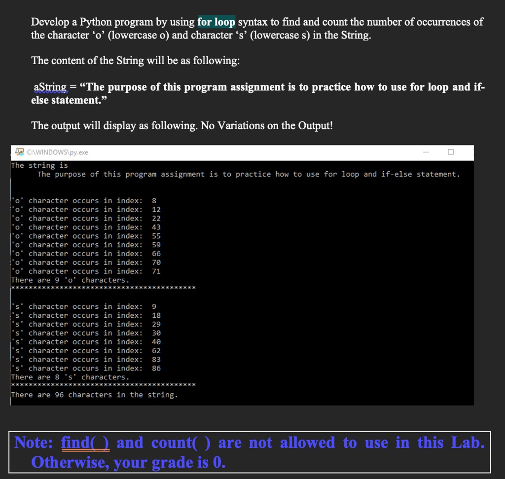 Develop a Python program by using for loop syntax to find...