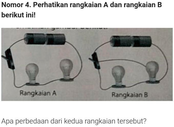 SOLVED: tolong jawab pertanyaan diatas ya Nomor 4. Perhatikan rangkaian ...