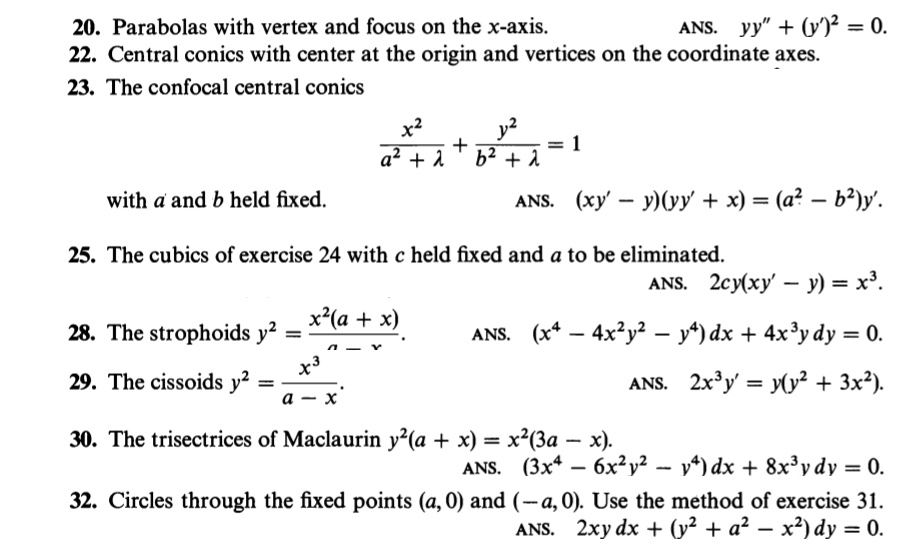 SOLVED: 20. Parabolas with vertex and focus on the x-axis ANS: yy