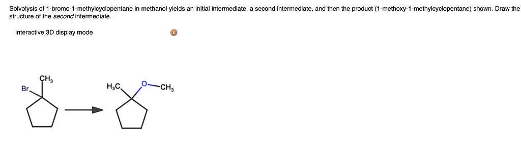 SOLVED: Solvolysis of bromo methylcyclopentane in methanol yields an ...