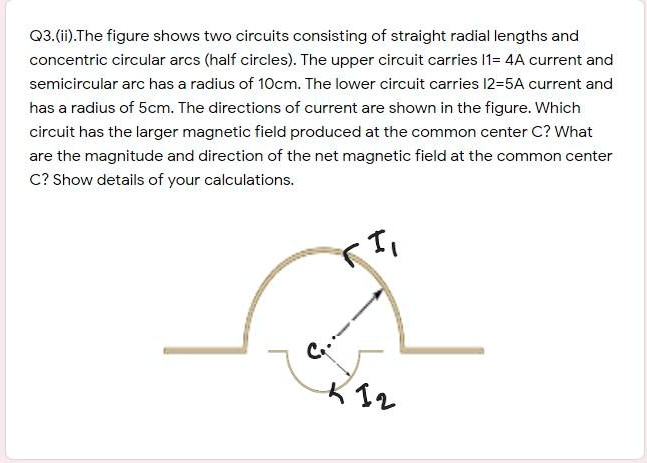 Circuit Led Radius Q3.(ii). The figure shows two circuits consisting of straight radial ...