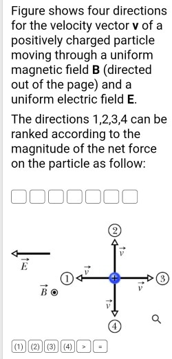 SOLVED: Figure shows four directions for the velocity vector of a ...