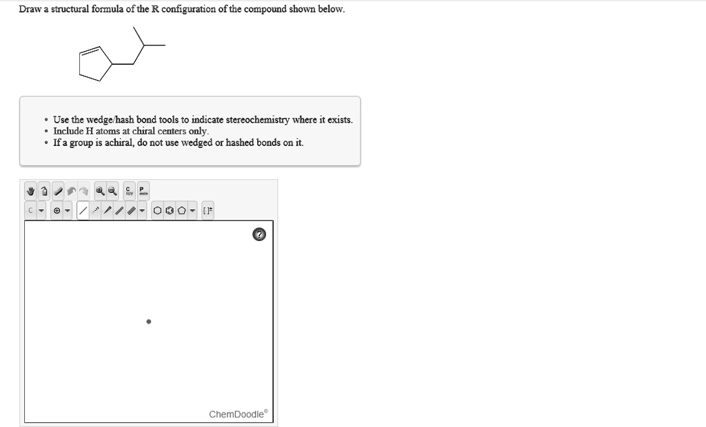 VIDEO solution: Drawv structural formula of the R configuration of the ...