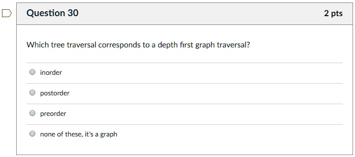 VIDEO solution: Which tree traversal corresponds to a depth first graph ...