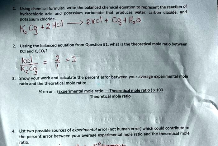 VIDEO solution: Using chemical formulas, write the balanced chemical ...