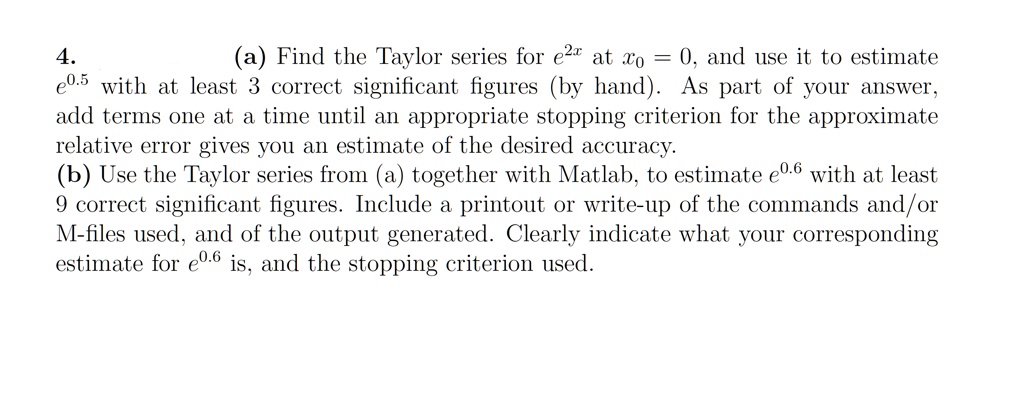 Solved Please Answer Part B Only Using Matlab Write The Code And