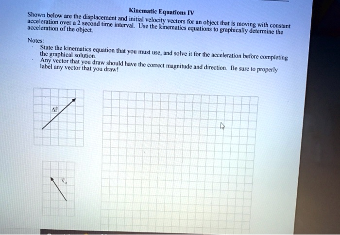 Equations Using Objects SOLVED: Shown Kinematic Equations IV: Acceleration over Time Interval ...