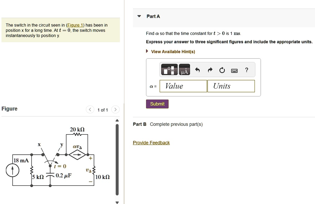 [GET ANSWER] the switch in the circuit seen in figure 1 has been in ...
