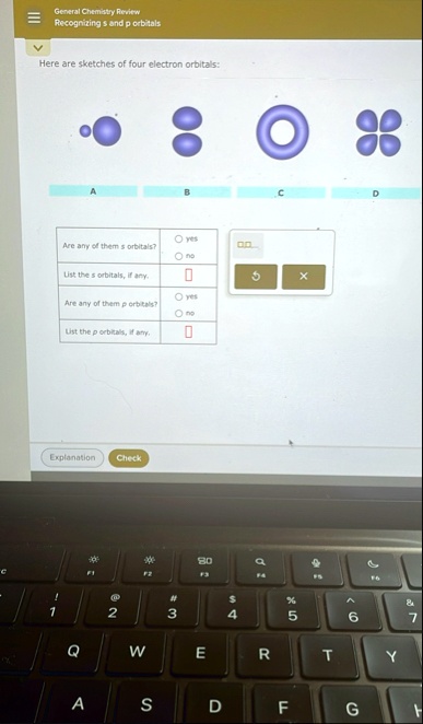 general chemistry review recognizing s and p orbitals here are sketches ...