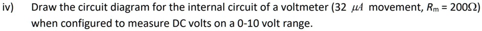 SOLVED: iv) Draw the circuit diagram for the internal circuit of a ...