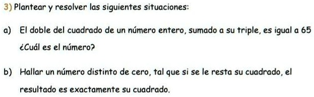 SOLVED: ayuda! :( porfi... . . 3) Plantear y resolver las siguientes ...