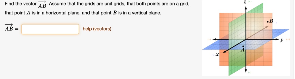 Find The Vector Ab Assume That The Grids Are Unit Grids That Both ...