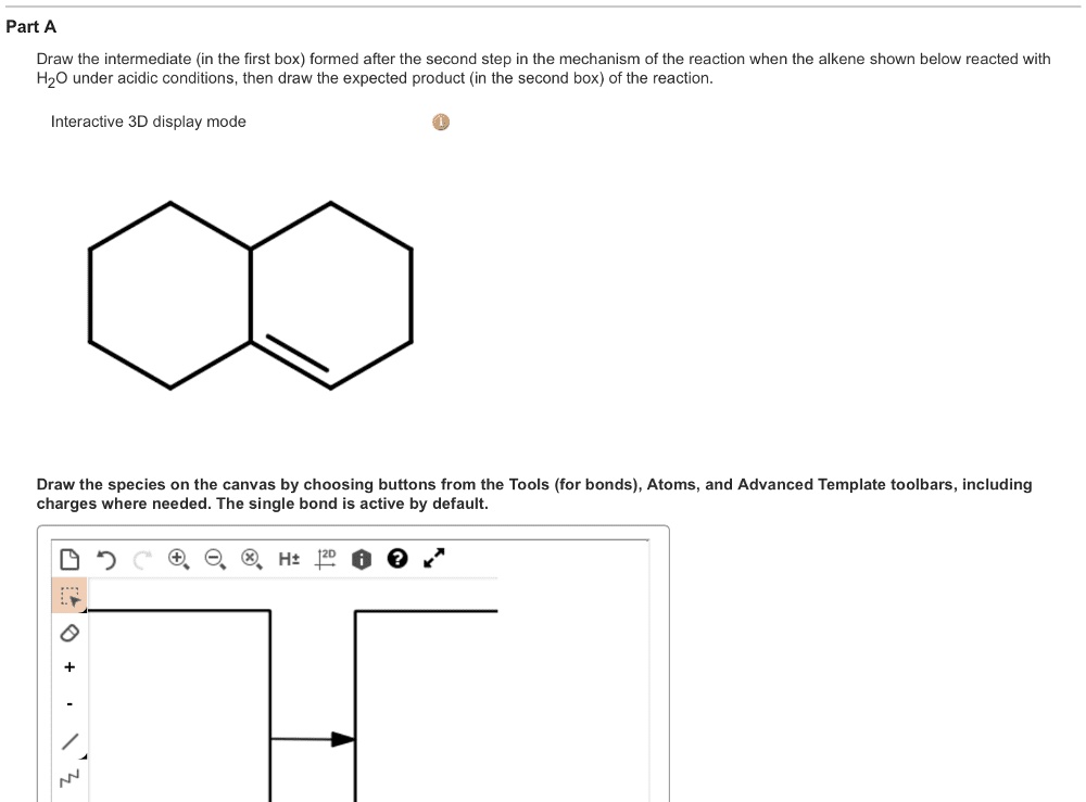 Part A Draw the intermediate (in the first box) formed after the second ...