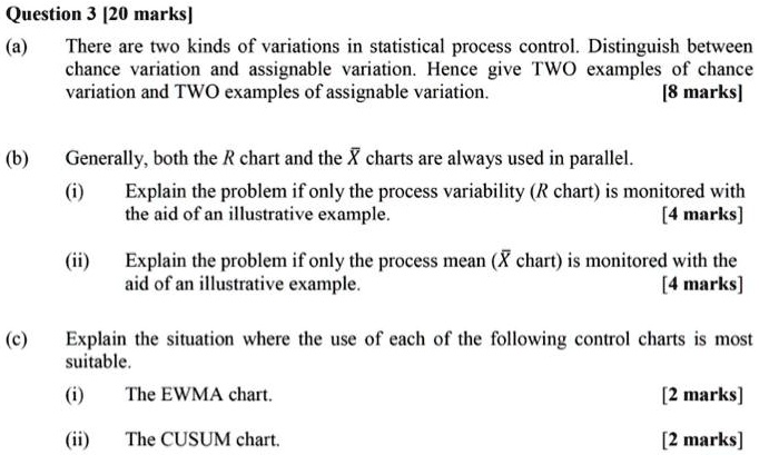 SOLVED: Question 3 [20 marks]: There are two kinds of variations in ...