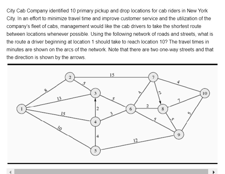 City Cab Company identified 10 primary pickup and dro… SolvedLib