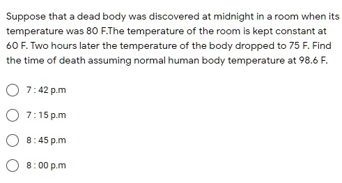 80 Degrees Fahrenheit Body Temperature