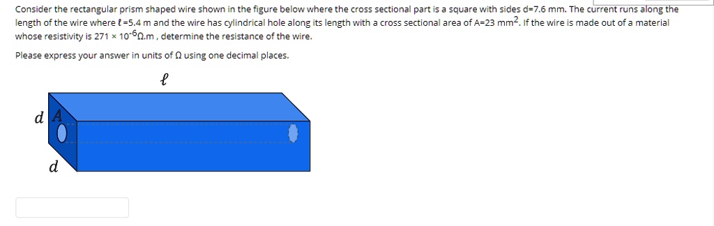 SOLVED: Consider the rectangular prism shaped wire shown in the figure ...