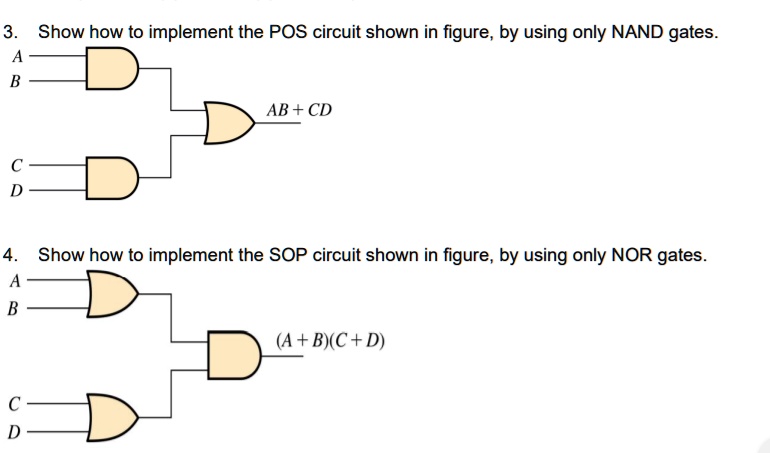 SOLVED: Show how to implement the POS circuit shown in figure, by using ...