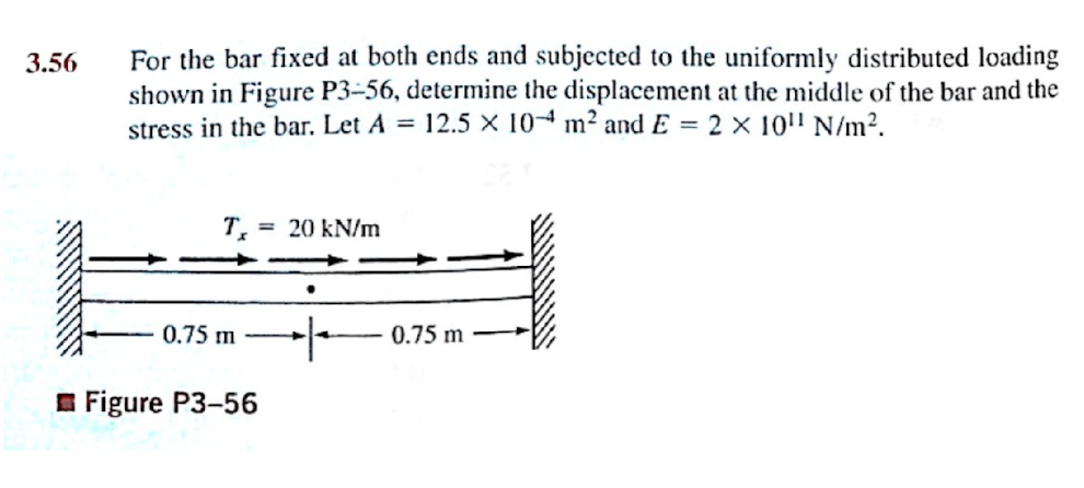 356 for the bar fixed at both ends and subjected to the uniformly ...
