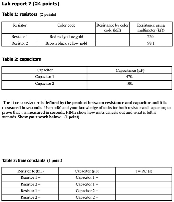 Lab Report Resistor Color Code At Archie Cowley Blog Lab Report Resistor Color Code At Archie Cowley Blog