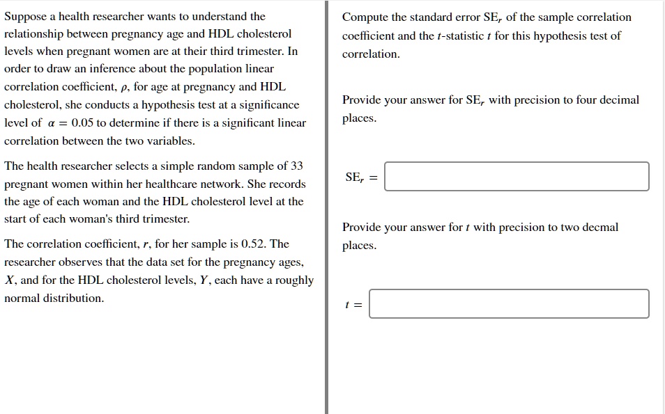 SOLVED Suppose a health researcher wants to understand the