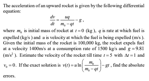 SOLVED: Solve the questions below using Euler's method and RK4 method ...