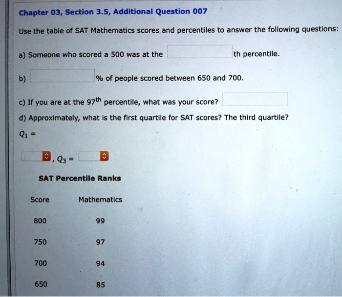 SOLVED Chapter 03, Section 3.5, Additional Question 007 Use the table