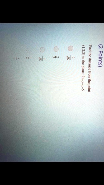 Find the distance from the point (1,2,3) to the plane: 2x+y-z=5