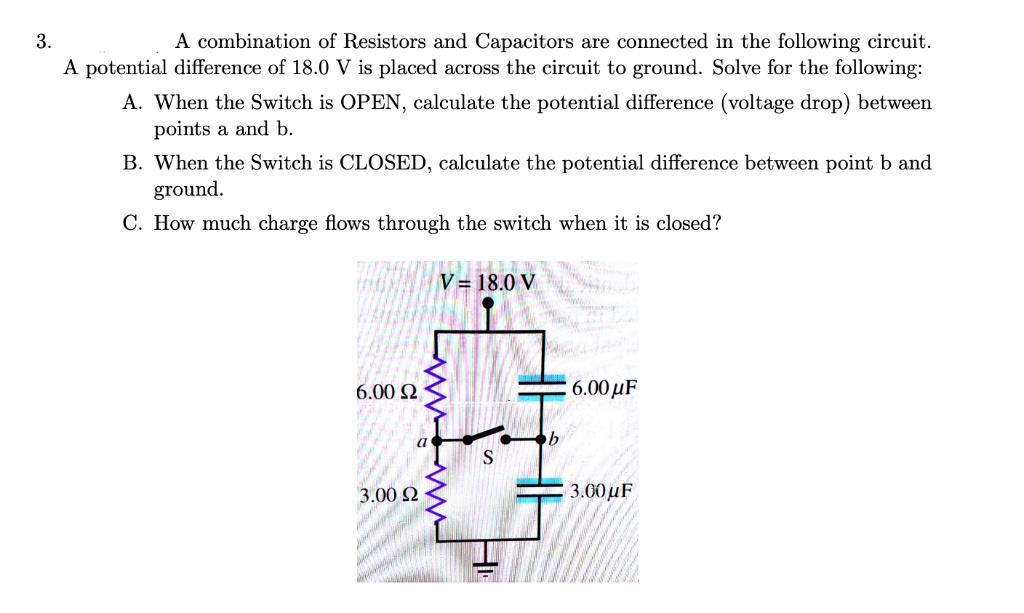 SOLVEDA combination of Resistors and Capacitors are connected in the