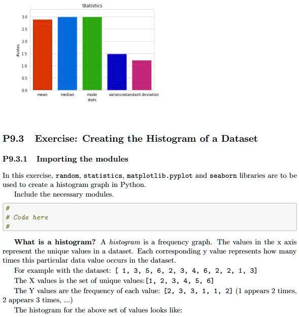 SOLVED: Text: Python Statistics 3.0 2.0 10 0.5 0.0 mean median apow ... image.