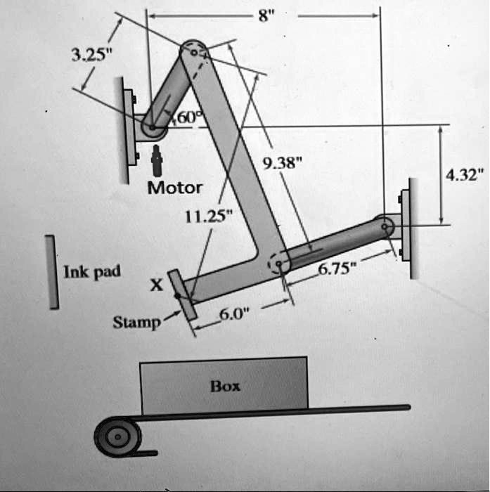 SOLVED: For the figure shown, determine the Grashof condition and the ...