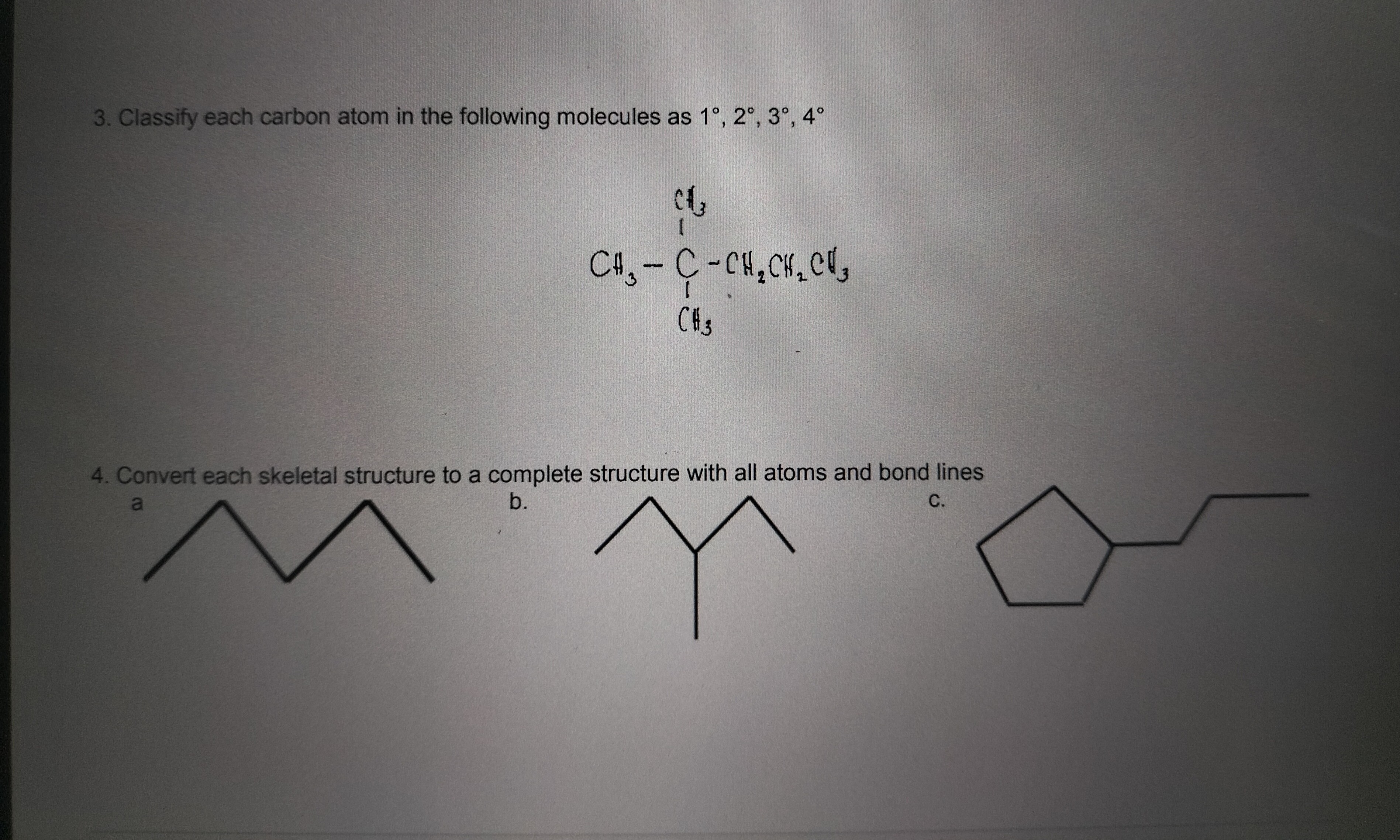 Do this number 3 and 4 with the correct answer.