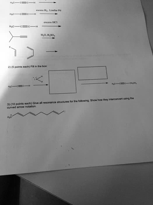 Solved Please Help Fill In The Box Give All Resonance Structures For The Following Show How 6788