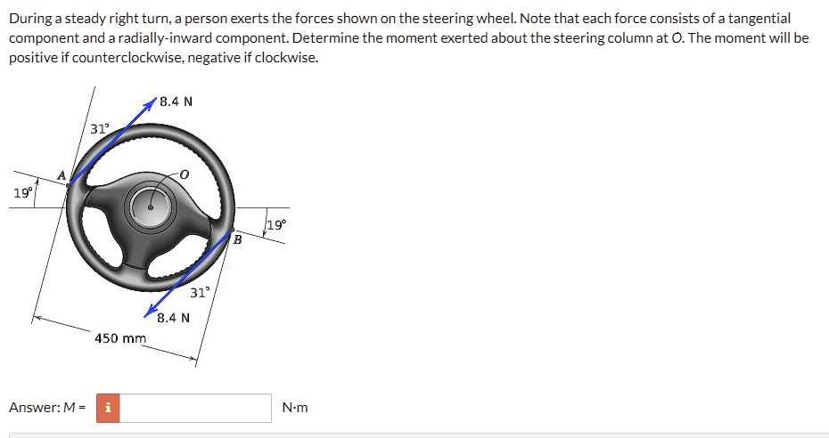 during a steady right turn person exerts the forces shown on the ...