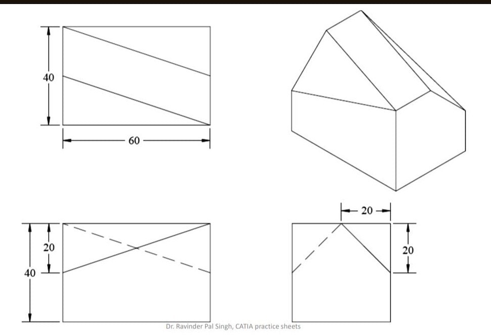 Dr. Ravinder Pal Singh, CATIA practice sheets