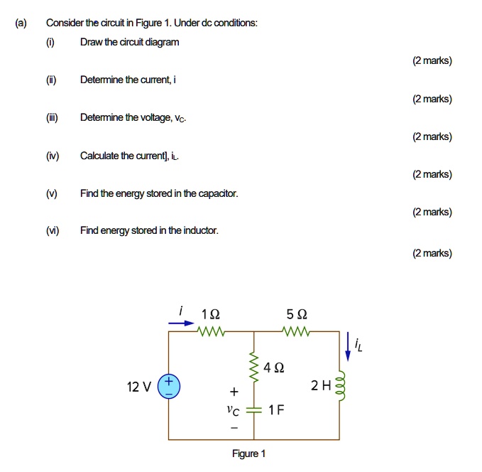 SOLVED (a) Consider the circuit in Figure 1. Under dc conditions (!) Draw the circuit diagram