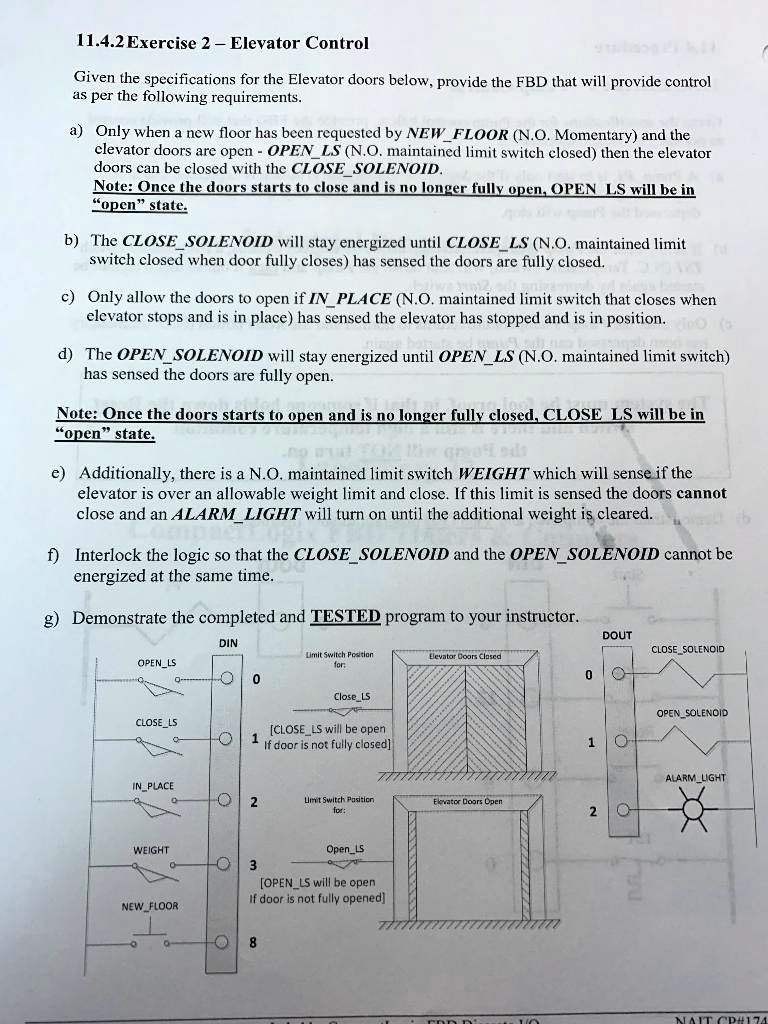 SOLVED: We have to design a boolean schematic for a garage door. Example  schematic:  For  each of the following outputs, design a boolean expression for the  schematic. â€¢ MOTOR UP (MUP)