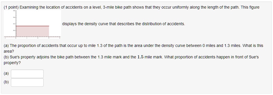 SOLVED: Point) Examining The Location Of Accidents On Level, 3-mile ...