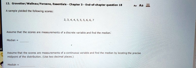 Gravetter / Wallnau / Forzano; Essentials Chapter End-of-chapter ...