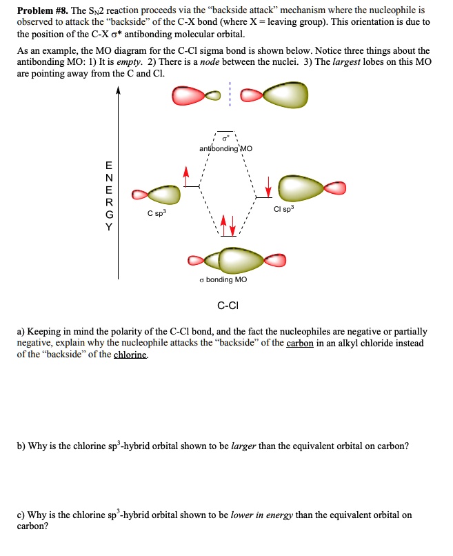 SOLVED: Problem #8. The Sw2 reaction proceeds via the 